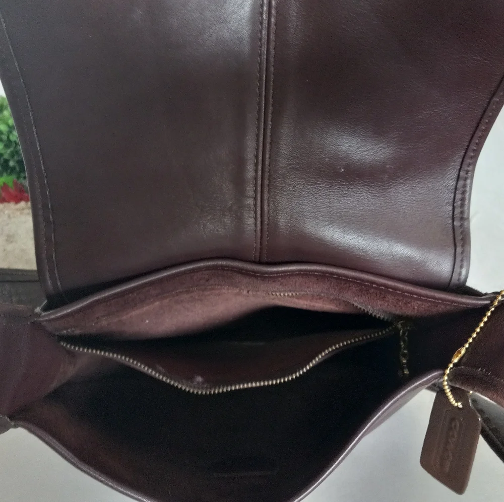Coach Ergo Flap, No. 9034, 1998, Shoulder Bag In Mahogany Brown. - Picture 5 of 15